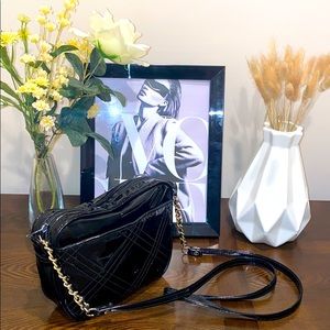 Glossy faux leather bag